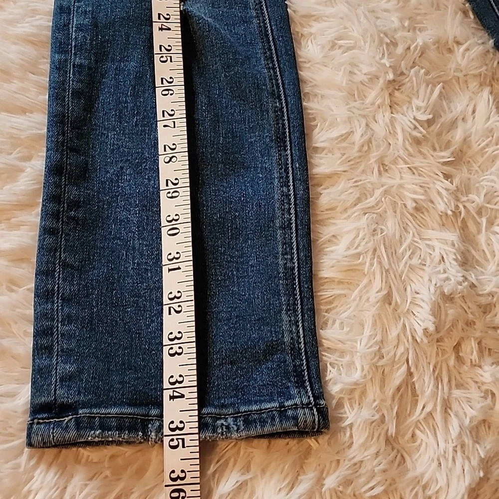 Vervet Jeanne Blue Denim Jeans Brand New High Rise Stretch Slim Straight